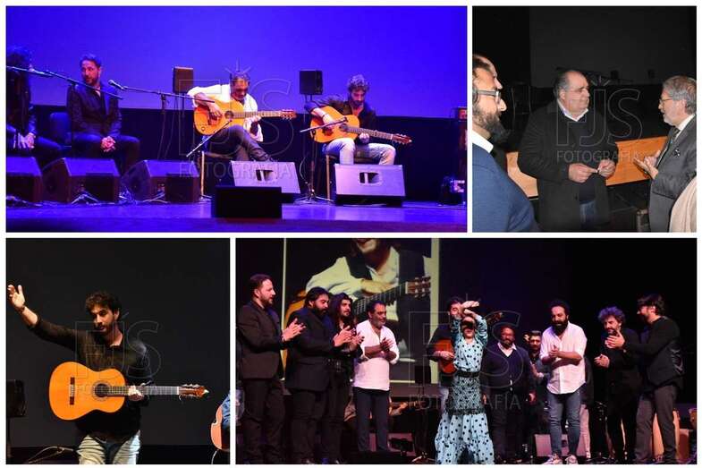 Momento del festival flamenco anoche en el Teatro de Telde (Foto Francisco Javier Santana)